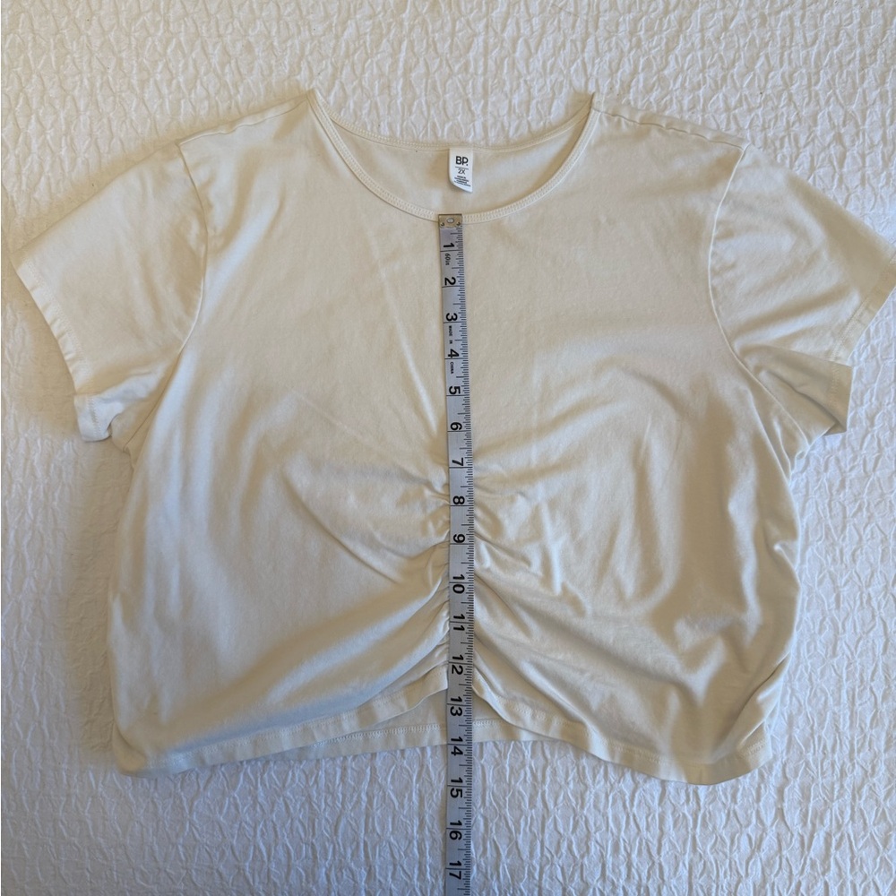 BP Cream Puff Sleeve Crop T-Shirt - Picture 5 of 10